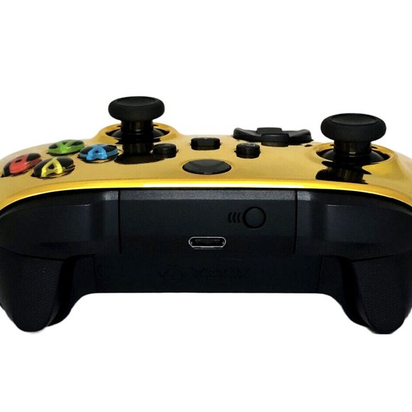 Custom Microsoft Xbox Series X / S Wireless Controller - Glossy Chrome Gold - Picture 4 of 8